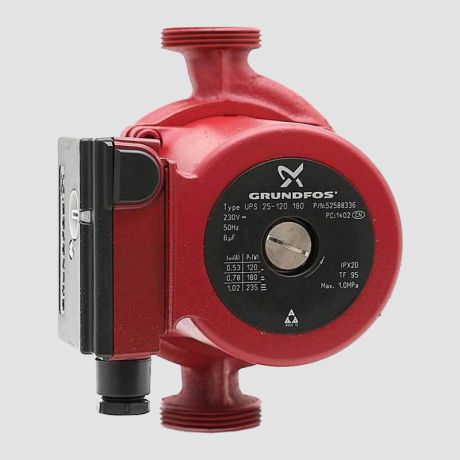 پمپ سیرکولاتور خطی گراندفوس Grundfos سایز 1 اینچ مدل UPS 25-125 180