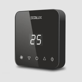 ترموستات دیجیتال روکار اکولوکس Ecolux مدل ET-433w مناسب برای فن کویل، داکت اسپیلت و گرمایش از کف