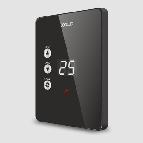 ترموستات دیجیتال توکار دوفصل اکولوکس Ecolux مدل ET-4S1C مناسب برای فن کویل و داکت اسلپیت