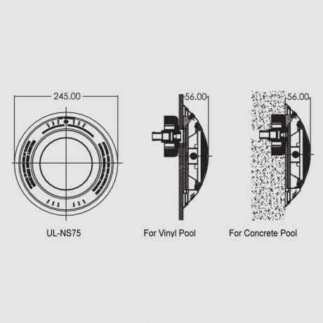 چراغ استخر روکار هالوژن ایمکس NS75 آفتابی