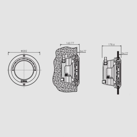 چراغ استخر توکار LED ایمکس EL-NP300P-441 مهتابی