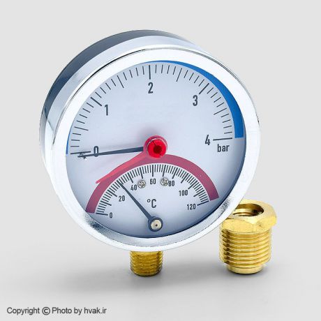 ترمومتر مانومتر دیگ صفحه 8 سانت