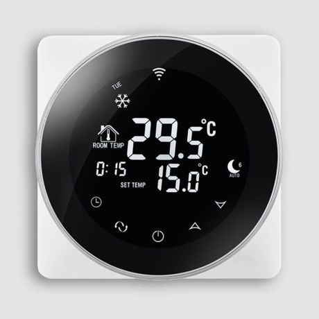 ترموستات دیجیتال لمسی وای فای توکار بیوک BEOK مدل TGR87W-WIFI مناسب برای فن کویل