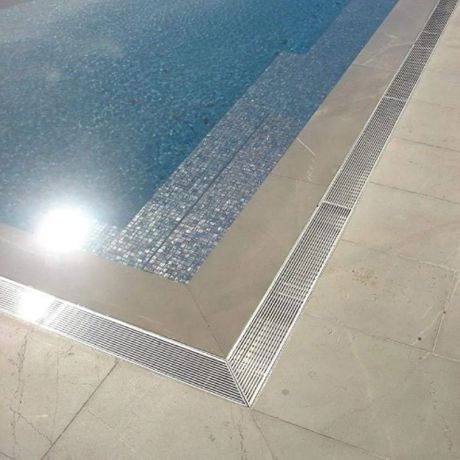 گریل خطی استیل آکوآمارین مدل ارس 16 سانتی