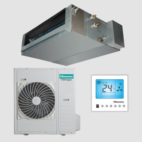 داکت اسپلیت اینورتر هایسنس Hisense سرد و گرم با گاز R410a ظرفیت 36000 (3 تن) مدل HID-36