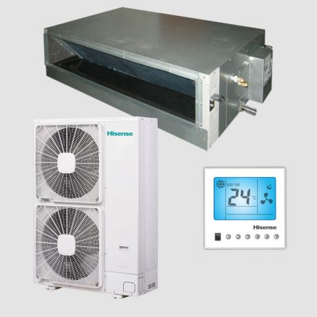 داکت اسپلیت اینورتر هایسنس Hisense سرد و گرم با گاز R410a ظرفیت 48000 (4 تن) مدل HID-48