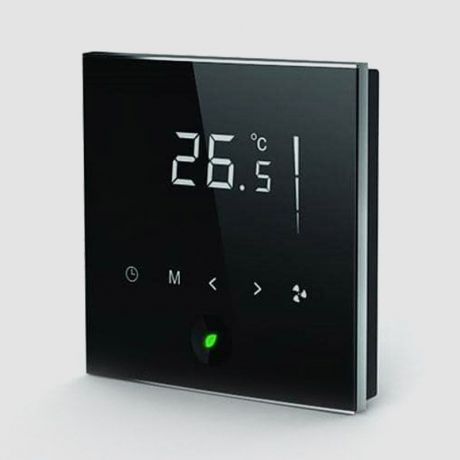 ترموستات دیجیتال توکار فو Fev مدل TF3-4P مناسب برای فن کویل چهار لولهای