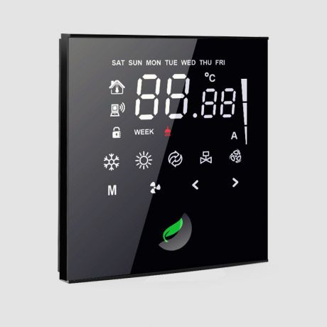 ترموستات دیجیتال توکار فو Fev مدل TF3-4P مناسب برای فن کویل چهار لولهای