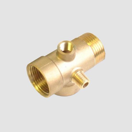 5 راهه برنجی کوتاه