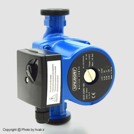 پمپ سیرکولاتور خطی اسپرونی Speroni چین 1 اینچ مدل SCR 25/70-180