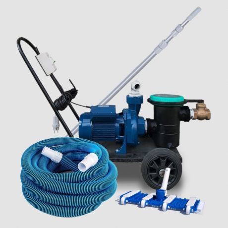 پکیج جاروی استخری 2 اسب چینی همراه با لوازم کامل