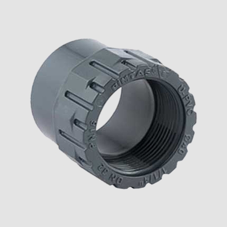 بوشن یک سر دنده UPVC پیمتاش 63x2