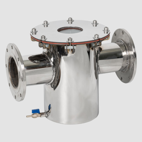 استرینر استنلس استیل آکوامارین فلنچی درب شفاف