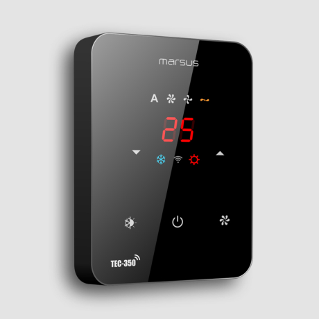 ترموستات دیجیتال توکار مرصوص Marsus مدل TEC350 مناسب برای فن کویل و داکت اسپلیت