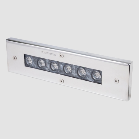 چراغ استخری LED خطی استیل آکوامارین Pearline 18 وات