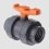 شیر توپی مهره دار دو سر دنده UPVC هیدرو اند سیل hydroandseal