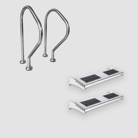 نردبان چند تکه آدور استپ 2 پله آکوامارین