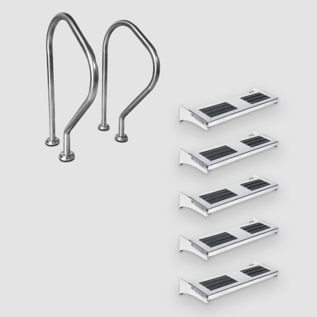 نردبان چند تکه آدور استپ 5 پله آکوامارین