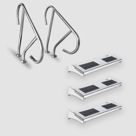 نردبان چند تکه آناهید استپ 3 پله آکوامارین