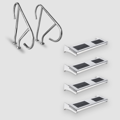 نردبان چند تکه آناهید استپ 4 پله آکوامارین