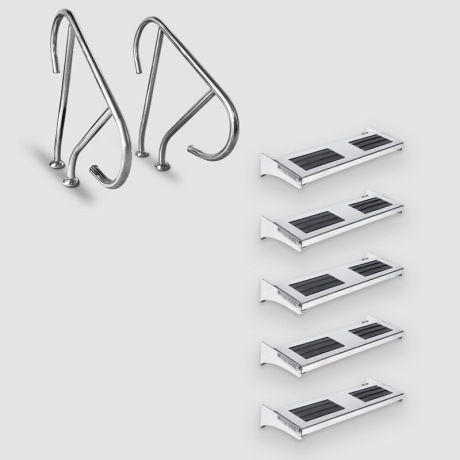 نردبان چند تکه آناهید استپ 5 پله آکوامارین