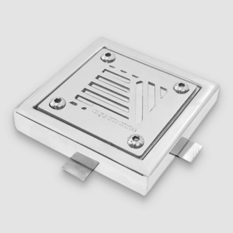 کفشور مربع استخر استیل آکوامارین مدل آمور 10 سانتی