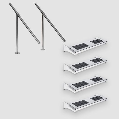 نردبان چند تکه ریویرا استپ 4 پله آکوامارین