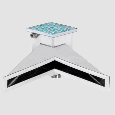 اسکیمر و لول رگولاتور کنج استیل استخر آکوامارین 90UA460-LR