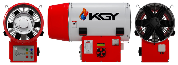 جت هیتر های سری KG150 کولاک گستر یزد KGY